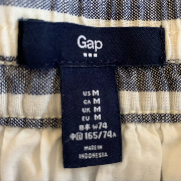 Gap Striped Blue / Off White Skirt Ladies Medium - Picture 8 of 10